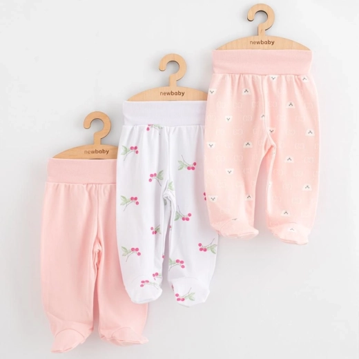 Zīdaiņu pusšļūcenes New Baby Classic II, 3 gab., meitenēm, izm. 68 (4–6 mēneši)