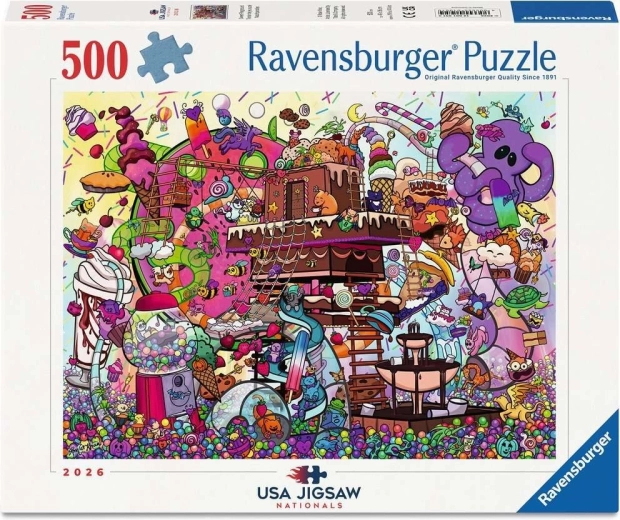 Ravensburger Puzzle USA Jigsaw Nationals: Sweet Playground (500 pieces)