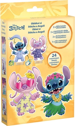 Magnētiskā apģērbšana ar krāsojamo grāmatiņu Lilo & Stitch
