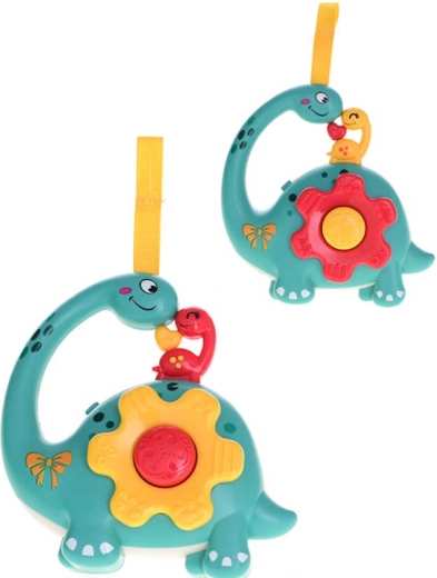 Dinosaur rattle with light and sound 12 cm, battery-powered - 1 piece