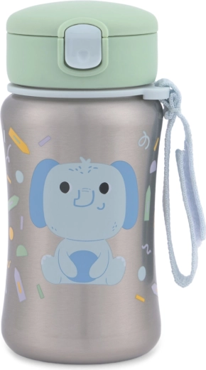 Skip Hop stainless steel straw bottle Besties Squad Elephant 350 ml (12m+)