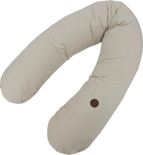 EKO nursing pillow cotton velvet light beige 180 cm