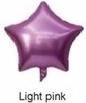 Light Pink Star Foil Balloon 45 cm