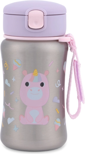 Skip Hop stainless steel water bottle with straw Besties Squad Unicorn