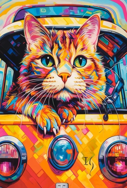 Puzle 100 gab. Cat Bus Travel – CASTORLAND