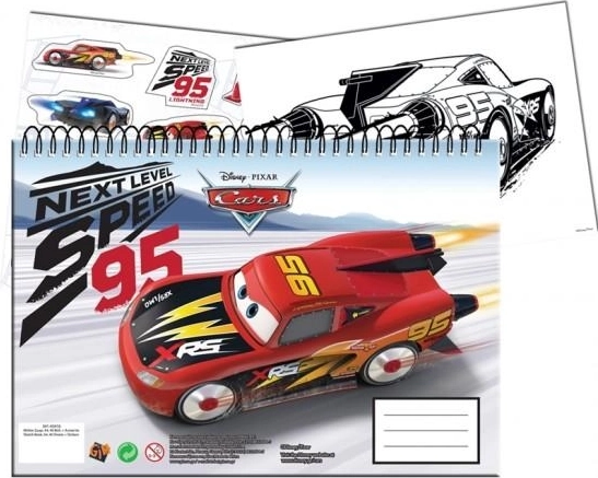 Spirālbloks ar uzlīmēm Cars