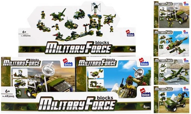 Army building set with figure – 8 variants