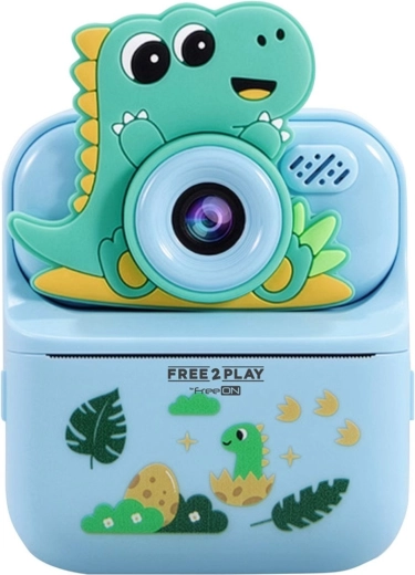 FREEON Free2Play children's digital camera with instant printing Dinosaur