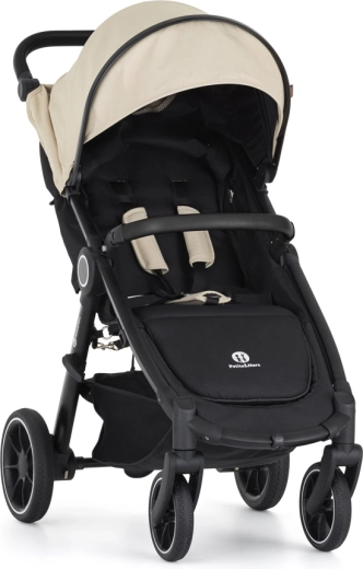 PETITE&MARS sporta ratiņi Street+ RWS black – Sahara Beige
