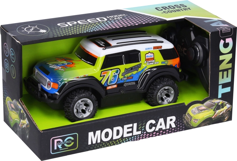 Bezceļa RC automobilis ar tālvadības pulti, 19,5 cm