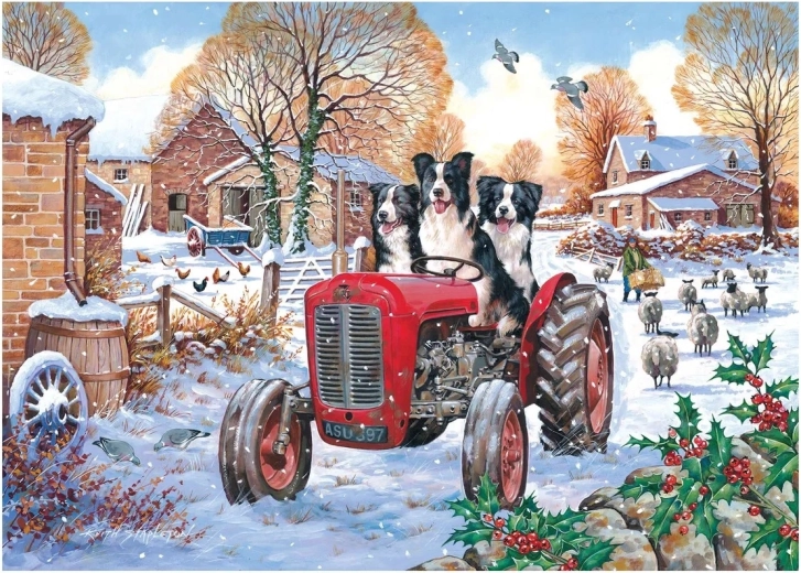 A Dog's Life on the Farm Puzzle, 1000 Pieces