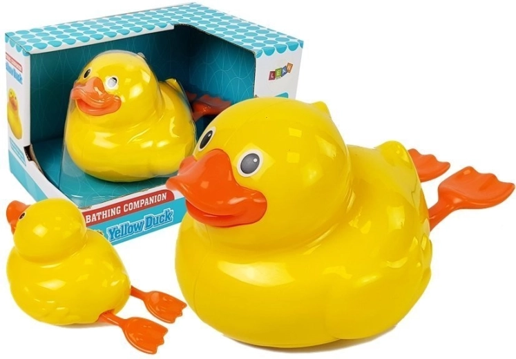 Peldoša dzeltena vannas pīlīte ar baterijām 18 cm