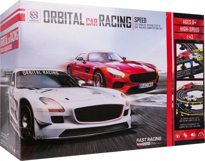 Mega sacīkšu trase R/C 1:43 ar divām automašīnām
