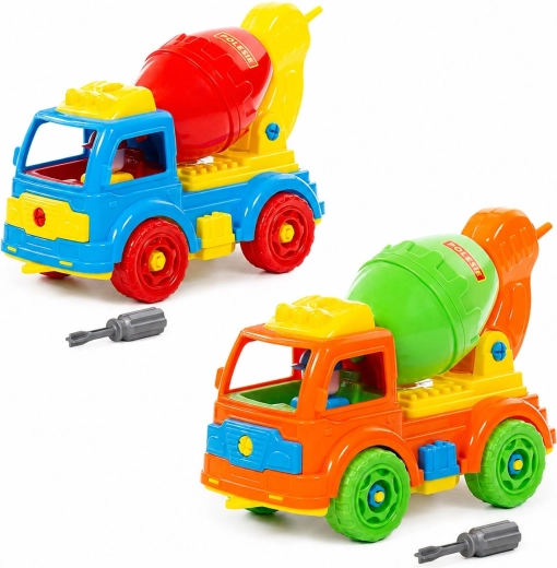 Children’s take-apart concrete mixer truck with screwdriver (29 pieces) - 1 piece