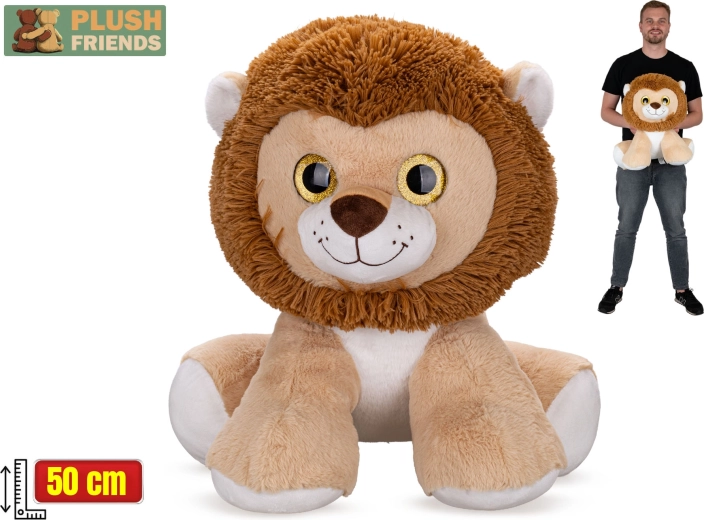 Plush Friends plush lion 50 cm, sitting
