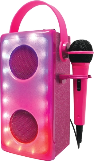 Instant karaoke with the included microphone