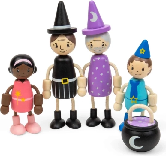 Bigjigs Toys leļļu namiņa leļļu komplekts pasaku būtnes
