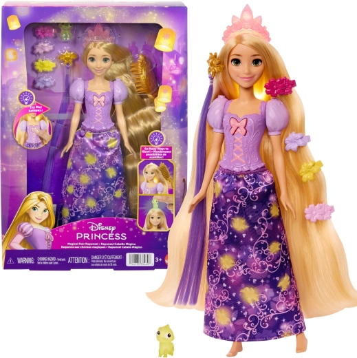 Disney Princess Rapunzel with Magical Glowing Hair and Accessories