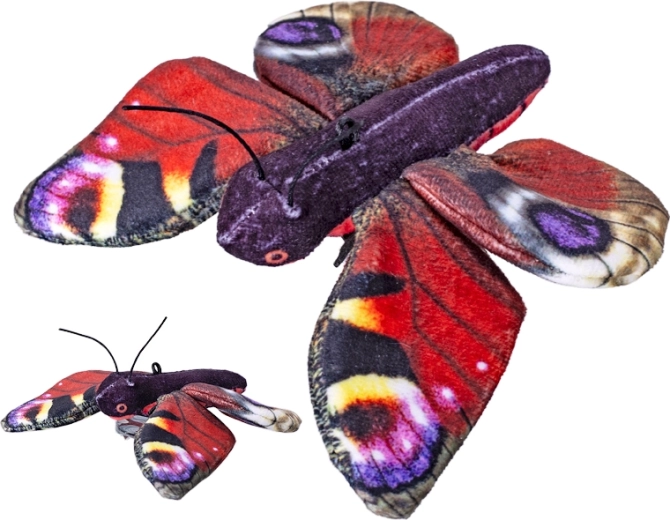 Plīša tauriņš admirālis 14 cm