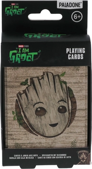 Spēļu kārtis Groot skārda kastītē