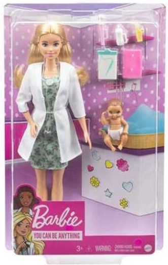 Barbie lelle pediatre ar mazulīti