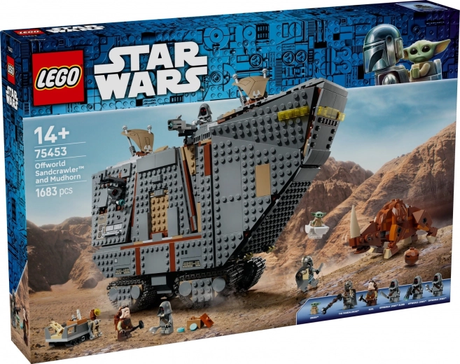 LEGO Star Wars Jawa klejojošais smilšu kāpurkājs un purva degunradzis 75453
