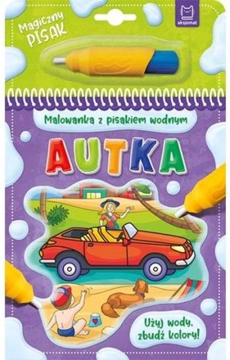 Ūdens krāsojamā grāmata ar ūdens flomāsteru “Automašīnas”