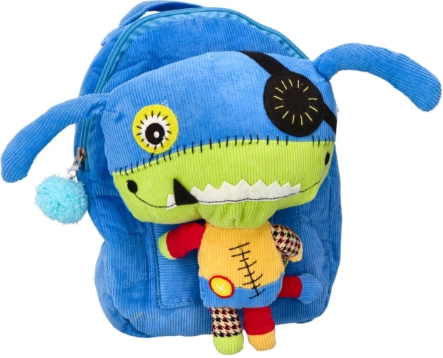 Pocket with fastening under the mascot