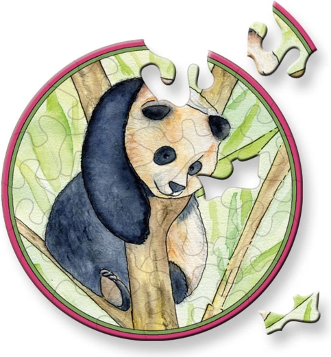 Curiosi apaļā puzle Picoli Panda 33 gabaliņi