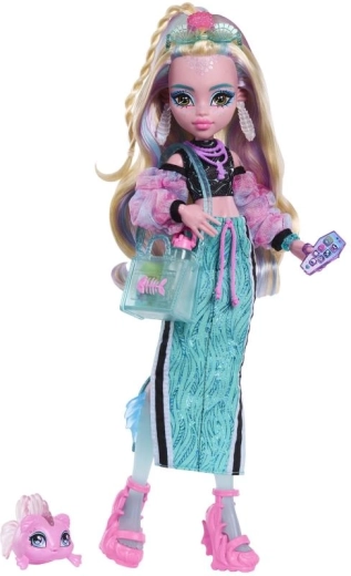 Monster High lelle Lagoona Blue ar aksesuāriem
