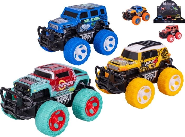 Pull-back off-road car 14 cm