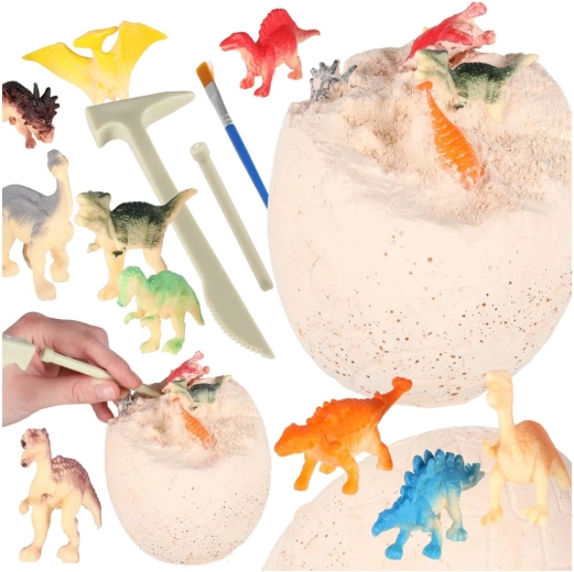 Arheoloģijas komplekts dinozauru ola – 12 figūriņas