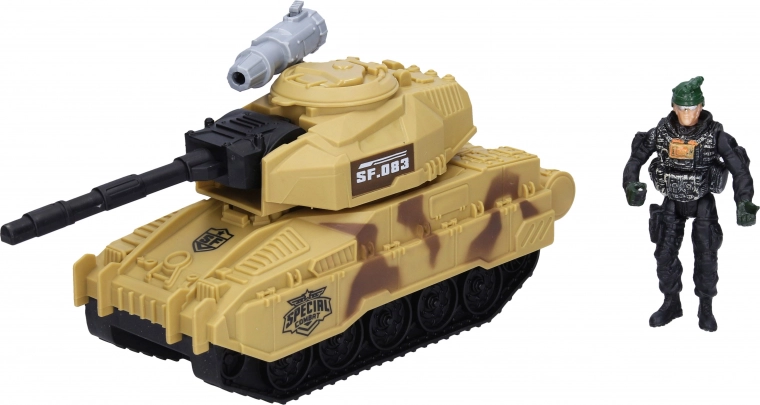 Tank with Figure 25 cm