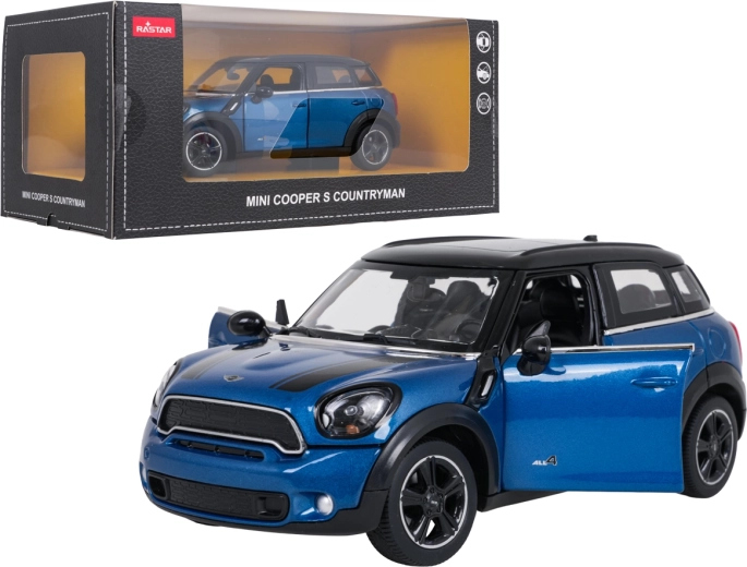 Metal MINI Countryman RASTAR 1:24 car model, blue