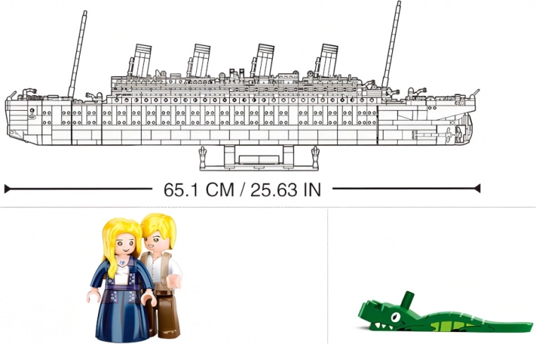 Iespaidīgs 65 cm garums un detalizēts izstrādājums