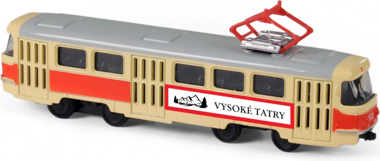 Metāla retro tramvajs T3 16 cm Augstie Tatri