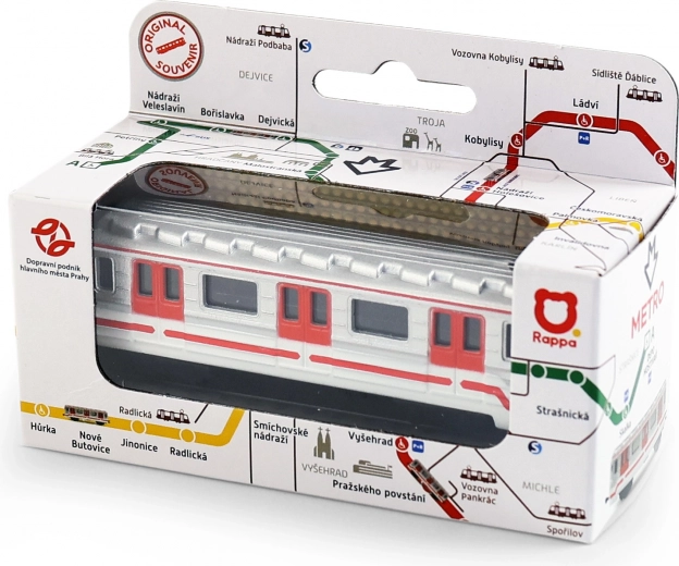 Mini metāla metro vilciena sastāvs 8 cm