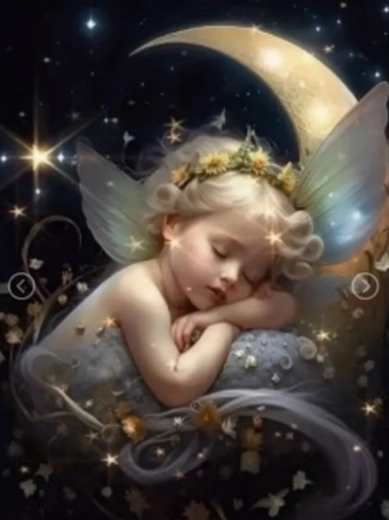 Diamond painting Sleeping Angel 30 × 40 cm