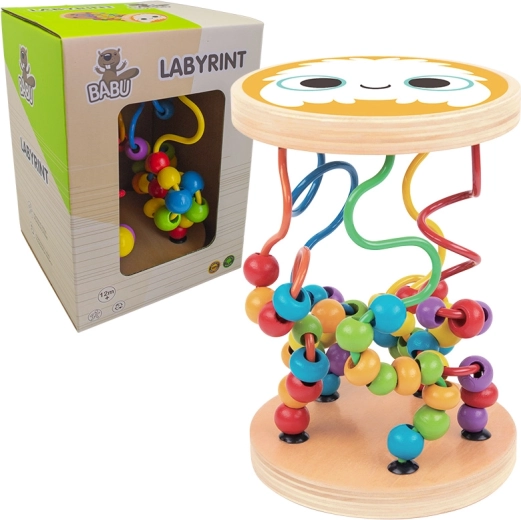 Babu wooden bead lacing toy