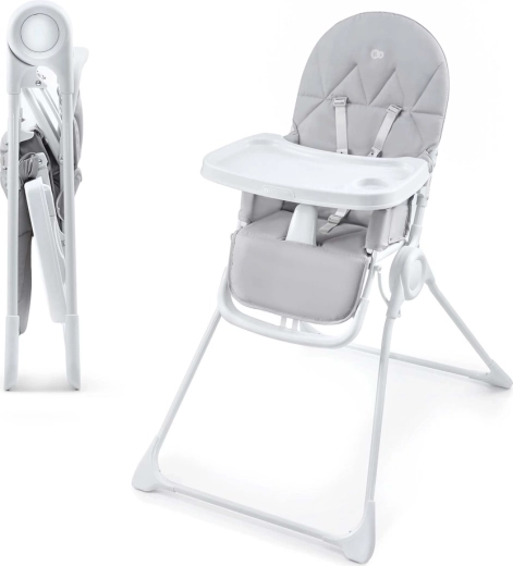 Kinderkraft ēdināšanas krēsliņš Binci Grey