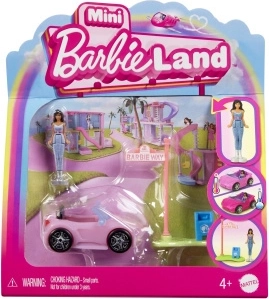 Mattel Mini Barbie Land Convertible with Mini Doll