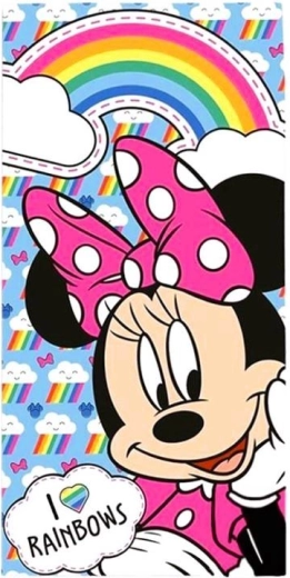 Bērnu kokvilnas dvielis Disney Minnie Mouse 70 × 140 cm - 1 gab.