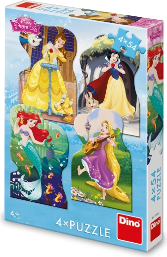 DISNEY Princesses Puzzle 4×54 Pieces DINO