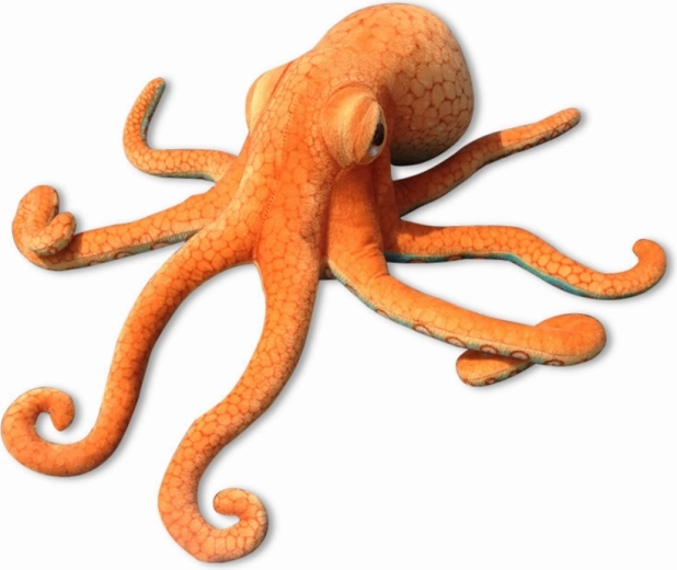Plīša astoņkājis 55 cm oranžs