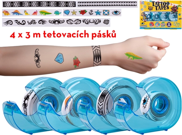 Līmējamās lentes ar pagaidu tetovējumu bērniem