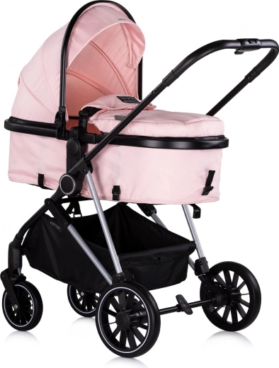 Chipolino kombinētais ratiņi Aura 2v1 – Rozā zefīrs