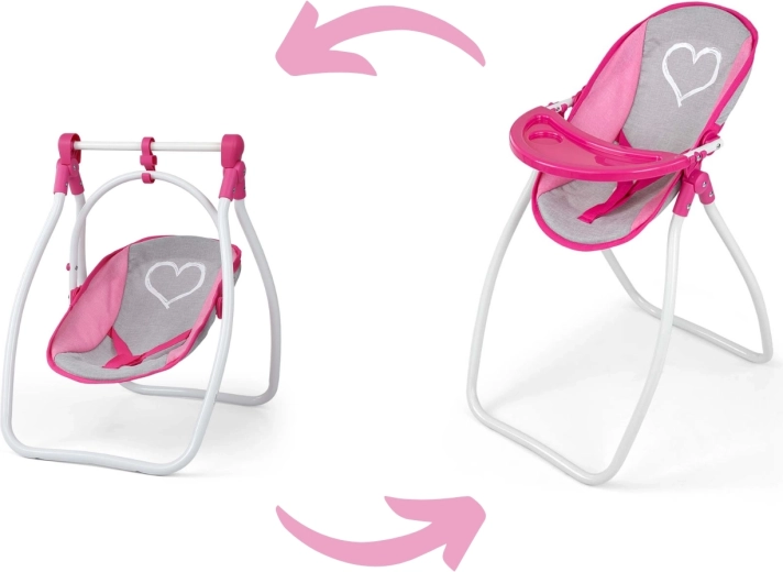 3-in-1 chair for feeding, rocking and carrying a doll