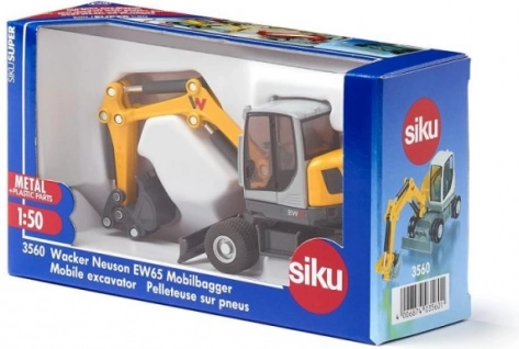 Siku mobilais ekskavators WACKER NEUSON EW65 metāla modelis 1:50