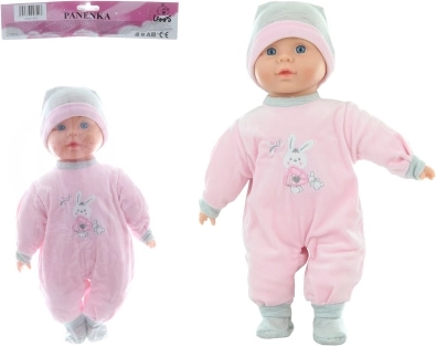 Jauka meitenīte–zīdainītis ar skaņām 40 cm