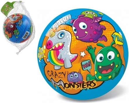 Piepūšamā bumba "Příšerky" 14 cm tīklā